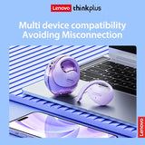 Lenovo X15pro OWS Earphone Bluetooth 5.4 Ear-mounted Sports Waterproof Wireless Earphones with Lanyard