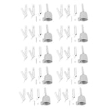 10X 4 Nozzles For Vinyl Pvc Hot Air Blower Triangle Speed Nozzle 5Mm Round Welding Head Alloy Y Type