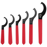 6 Pieces Set Adjustable Spanners Hook Wrenches Tools Coilover Wrench Steel Spanner