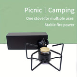 1pc Portable Folding Casca Magnetic Stove Outdoor Camping Stove Cookware Gas Hot Pot Tea Stove