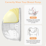 Invisible Wearable Portable Silent Hands Free Electric Breast Pump Puller Comfort Milk Collector BPA-free
