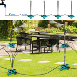 Outdoor Water Sprayer Misting Coog Nozzle System Multi Heads Flexible Standing Misters For Greenhouses Plants