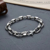 Rattan Pattern Bracelet S925 Sterling Silver
