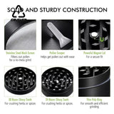 CRUSHER 40/50/63mm Dry Herb Grass Tobacco Grinder Zinc Alloy 4 Laye Manual Spice Herbal Grinders for Smoking Accessories