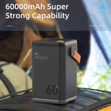 Free sample Manufacturing AC Power Bank 60000 mAh/100000 mAh Backup Battery 20v output power bank