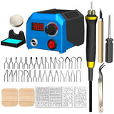 Burning Tool, Digitally Adjustable Temperature Set Wood Burner Tool Kit US Plug