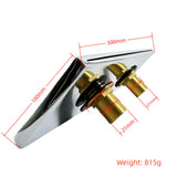 300X100mm Rectangular Waterfall Outlet Stainless Steel Rectangle Bathroom Shower Faucet Massage Bathtub Water Jet Nozzle