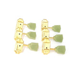 6pcs Open-Style Keys String Tuning Peg Vintage Tuners hine Head 3L3R for Folk and Electric Guitar