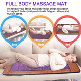 New Treatment Cushion - Far Infrared Back Massage Instrument. Tourmaline, Amethyst Body Insulation Pad for Relaxation and Pain Relief.
