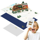3D Christmas Paper Cards Greeting Cards Greeting Card Gift Card Thank You Card Christmas Decorations Party Favors Stand Up Paper