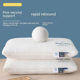 3D Neck Pillow with High Elasticity and Non Collapse, Soft Neck Protection, Single Person Sleeping Pillow, Hotel Home Bedding