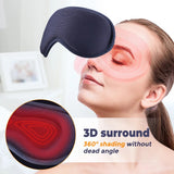 3D Steam Sleeping Mask Heating Eyes Mask Relieve Eye Fatigue Electric Eye Massager Sleeping Aid Shade Blindfold Improve Sleep
