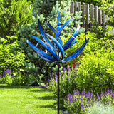 3D Wind Spinner Dynamic 3D Lotus Windmill Beautiful Lotus Design Outdoor Decorative Accessory For Balconies Porches Patios