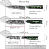 3PCS Chef Knives Set Boning Stainless Steel Chef's Slicing Cutter Fruit Meat Cleaver Knife for Kitchen Outdoor Camping