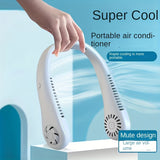 1pc USB Portable Neck Fans - Bladeless, Wearable, and Battery Powered Personal Fan for Comfortable and Convenient Cooling