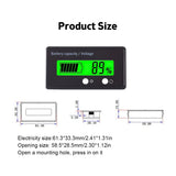 8V-100V Voltmeter DC Capacity Indicator Power Meter Lithium LiFePO4 Lead-acid Cell 12V 24V 48V for 6133A LCD Battery