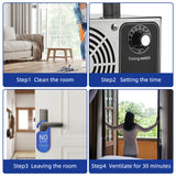 Generator 40,000mg/h Stainless Steel - Odor Removal Ionizer Air Purifier Ozone for Home, Car & Pet