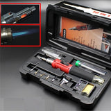 HS-1115K Soldering Iron Professional 10 in 1 Soldering Iron Set Butane Gas Soldering Iron Set 26ml Welding Torch Kit Tool