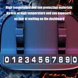 Plate Adhesive Dashboard Temporary Parking Auto Number Card Phone Mount For 6-18mm Thickness Cell