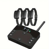2 IN 1 Wireless Dog Fence & Electric Shocker Training Collar Remote With Adjustable Beep Vibration Shock Rechargeable