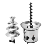 4 Tiers Electric Fountain - Melting Machine, Fondue Pot Set for Chocolate, Candy, Ranch, Nacho Cheese. UK, 230V.