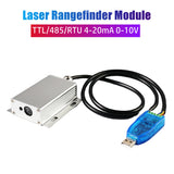 High Precision Module Industrial Infrared Rangefinder TTL/485/RTU 4-20mA 0-10V Laser Ranging Sensor Analog