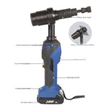 Portable rechargeable HHZD-60K electric straight handle hydraulic hole opener stainless steel metal plate manual easy opening
