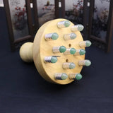 Jade Gouache Scraper Body Massager Meridian Energy Brush Wood Therapy Acupuncture SPA Detox And Beauty Scraping Guasha Board