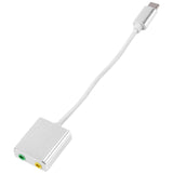 Connector Type C Cable Sound Card Splitter External Adapter Headphone Usb Sound Card External Adapter With 3.5Mm Female