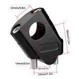 22mm Motorcycle Handlebar Riser Aluminum Alloy Motocross Heightening Clamp Mount Pit Bike Motorbike Accessories