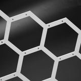Natural Wood White Honeycomb Earrings Necklace Holder Jewelry Display Stand Earring Storage Rack