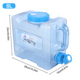 6/8/13/18L Bucket Storage Portable Water Tank Container with Faucet No Leakage for Camping Cooking Picnic Hiking