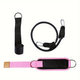 1 Set Fitness Ankle Straps, Adjustable D-Ring Foot Support Cuffs, Gym Leg Strength Workouts Pulley With Buckle