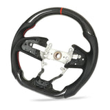 Racing Steering Wheel Hand Grips Car Steering Wheel Perforated Leather Finger  Flat Bottom D Type Carbon Fiber for Civic