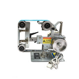 110V/220V Small Vertical And Horizontal Dual Use Belt Sander Polishing Grinding hine Fixed Angle Open V Brushles