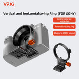 65.9mm Tripod Mount Ring Lens Collar Foot QR Plate 1/4in&3/8in for Sony A6000/A6100/A6300/A6400/A7SA7S2/A7S3/ZVE-1/ZVE-10/FX30