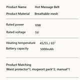 Massage Lumbar Care Belt Threespeed hot massage long range