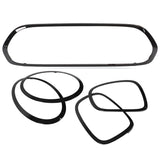 Headlight Taillight Cover Anti Scratch Red Grille Surround Trim Simple Installation for Car Accessories