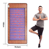 New Treatment Cushion - Far Infrared Back Massage Instrument. Tourmaline, Amethyst Body Insulation Pad for Relaxation and Pain Relief.
