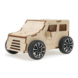 3D Wooden Puzzles Model DIY Car Kits STEM Projects Pulling Line Science Experiment Kit Education Vintage Toy for Kids Children Gift
