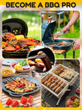 BBQ Stainless Steel Nonstick Sausage Tongs Cookware Long Handle Kitchen Tong For Turning barbecue utensils