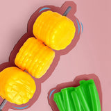 Children BBQ Grill Kitchen Mini Electric Barbecue Game Simulation Food Set Music Light Pretend Play Toys For Kids