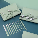 Tool Set Decorative Foot Clipper Dead Skin Scissors Nail Art Tools Stainless Steel Portable 16pcs