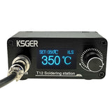 KSGER Mini STM32 V3.1S OLED T12 Soldering Iron Station DIY Plastic 907 9501 Handle Electric Tools Quick Heating T12 Iron Tips 8s Tins
