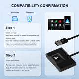 Adapter for Wired Car Plug & Play Easy Setup AA Wireless Android Auto Dongle