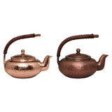 Half Moon Handmade Copper Teapot - 500ml Traditional Design