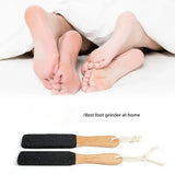 Portable Frosting Rubbing Board Wood Handle Peeling Sole Scraping Heel Calluses Horny Foot Pedicure Tool