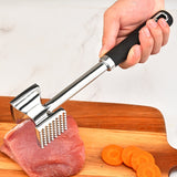 1pc Meat Tenderizer, Meat Hammer, Dual-Sided Kitchen Meat Mallet With Non-Slip Grip, Heavy Duty Metal Meat Pounder
