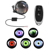 DIY LED Headlight Dynamic Devil Car Headlights with Remote Control Demon Eye Front Lamp for Auto Motorcycle Vehicle SUV