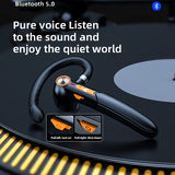 Bluetooth 5.0 Earphones Handsfree HIFI Wireless Headset Waterproof Earpiece With Mic Fingerprint Touch Earphone